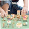 Meubles de maison de poupées 49pcs / ensemble Ensemble de meubles de maison de poupée miniature en plastique Kit de meubles m