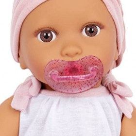 Babi- Poupée bébé Fashion 14" Baby Doll W/2PC Body Suit & Pink Headband, BAB7225Z, Moyen