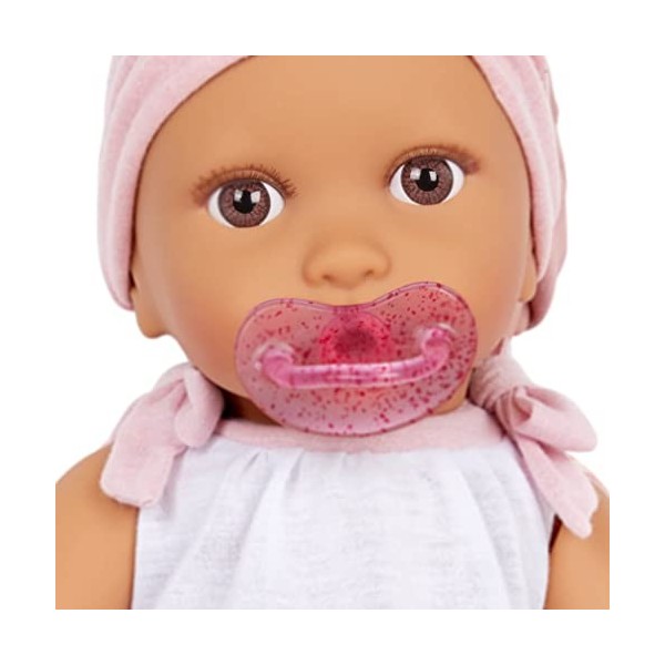Babi- Poupée bébé Fashion 14" Baby Doll W/2PC Body Suit & Pink Headband, BAB7225Z, Moyen