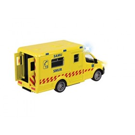 Majorette - Grand Series - Mercedes Ambulance - 15cm Echelle 1/43ème - Sons et Lumières - Dès 3 Ans - 213712001002