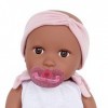 Babi- Poupée bébé Newborn 14" Baby Doll W/2PC Body Suit & Pink Headband, BAB7227Z