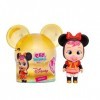 CRY BABIES MAGIC TEARS DISNEY Minnie - Collectible Mini Poupée inspirée du personnage Minnie de Disney, avec des détails doré