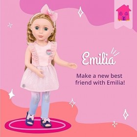 Glitter Girls by Battat – Emilia Poupée posable de 36 cm – Poupées pour Enfants de 3 Ans et Plus GG51067Z