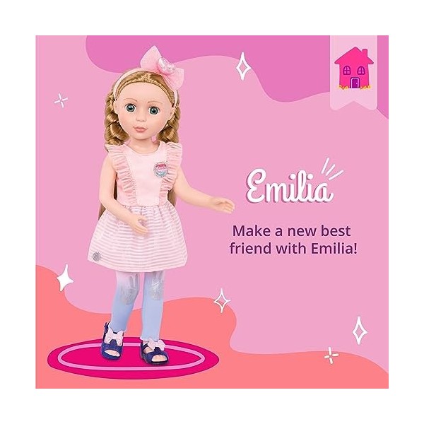 Glitter Girls by Battat – Emilia Poupée posable de 36 cm – Poupées pour Enfants de 3 Ans et Plus GG51067Z