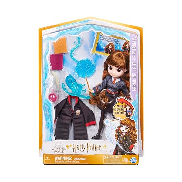 Wizarding World 6063882 20,3 cm Caractéristique FashionHermione Harry Potter, Hermione Granger Patronus Lumineux 7 Accessoire