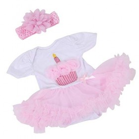 Robe de Poupée Vêtements de Poupée de 20-22 Pouces Jeux dImitation Pour Bébé Filles Cadeau