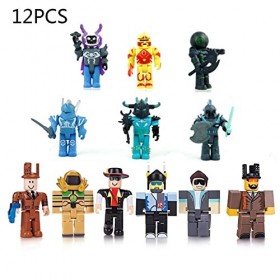 LINGJIONG Ro-blox Action Collection 12 Figurines Ro-blox en PVC 7,6 cm