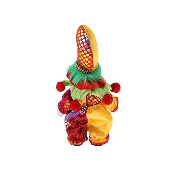 Fonowx Poupée en Porcelaine de Clown Drôle de 7 Pouces, 2pcs / Pcs, Ornements de Bureau de Table dhalloween