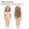Alomejor Poupée Fille de 15 Pouces, Belle Poupée en Vinyle pour Enfants avec Cheveux Longs et Vêtements Chaussures pour Fille