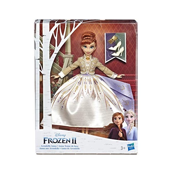 Disney Frozen- Hasbro Ii-Arendelle Anna Doll Poupée, E6845Es0, Multicolore Exclusivité sur Amazon