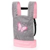 Bayer Design-62233AA Porte bébé pour Poupon EasyCarry, Accessoires Poupées, Sac à Dos, réglable, Gris, Rose, Papillon, 62233A