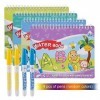 Kesote 4 Livres de Dessin Magique de leau Livres de Coloriage avec 4 Stylo Magique BébCé Éducatif Jouet Animaux Écriture Doo