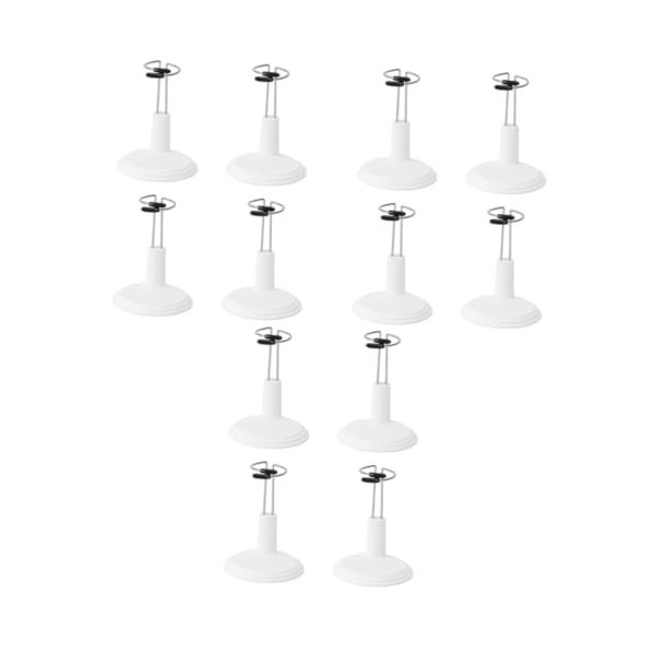 ABOOFAN 12 Pcs Jouets pour Poupée Support Présentoir Chiffres Action Figure Stands Poupée Robe Stand Poupée Support De Rangem