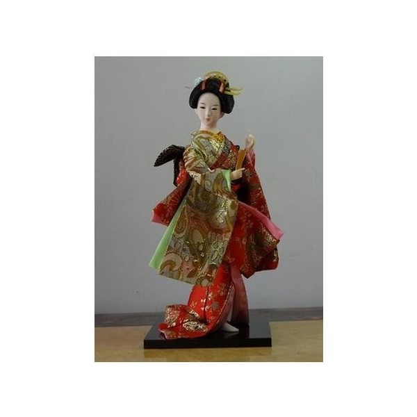 Crysdaralovebi Statuette japonaise Kimono Kabuki Geisha Tang Dynastie Poupées coréennes Poupées samouraï japonaises Décoratio