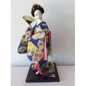 Crysdaralovebi Statuette japonaise Kimono Kabuki Geisha Tang Dynastie Poupées coréennes Poupées samouraï japonaises Décoratio