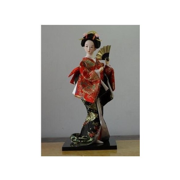 Crysdaralovebi Statuette japonaise Kimono Kabuki Geisha Tang Dynastie Poupées coréennes Poupées samouraï japonaises Décoratio