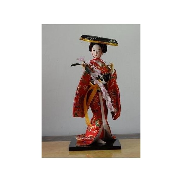 Crysdaralovebi Statuette japonaise Kimono Kabuki Geisha Tang Dynastie Poupées coréennes Poupées samouraï japonaises Décoratio