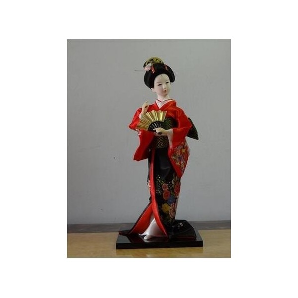 Crysdaralovebi Statuette japonaise Kimono Kabuki Geisha Tang Dynastie Poupées coréennes Poupées samouraï japonaises Décoratio