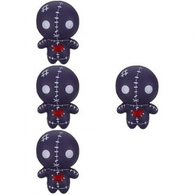 Abaodam 4 Pièces Poupée Presser Poupée Effrayante Serrant Poupée Légère Halloween Horreur Poupée Serrant Anti-Stress Ornement