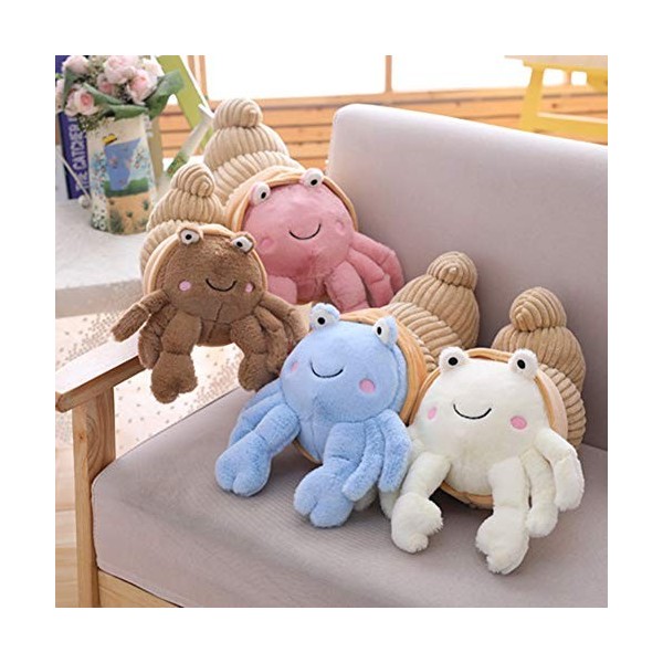 KingbeefLIU Dessin Animé en Peluche Hermit Crab Poupée Jouet Retour Coussin Lit Canapé Chaise Décor Ornement Mignon Doux Et C