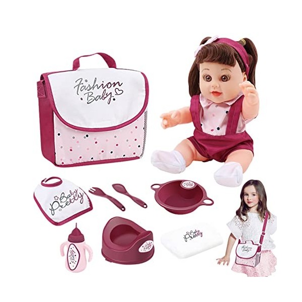 Generic Jouet de poupée pour bébé – Poupées de bébé réalistes, poupées de bébé réalistes avec vêtements de poupée et accessoi