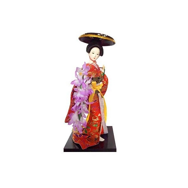 Lot de 39 poupées japonaises Kawaii de 30 cm avec un beau kimono - Décoration de maison ou de bureau