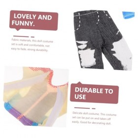 Abaodam 5 Ensembles Robes Décor Accessoires Vêtements Robe De Poupée Remplaçable Costume De Poupée De Dessin Animé Adorable C
