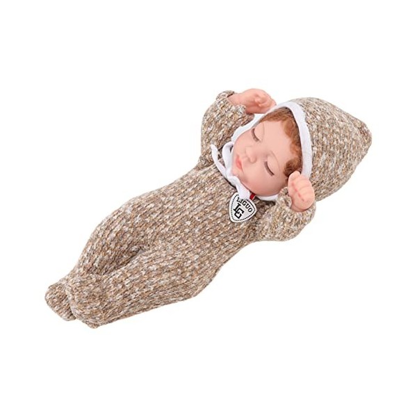 Poupée de bain, vêtements détachables réalistes et poupée Reborn en vinyle souple pour 4 à 6 ans pour le jeu de rôle Garçon 