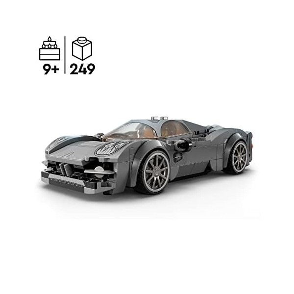 LEGO 76915 Speed Champions Pagani Utopia, Jouet Voiture de Course, Kit de Maquette à Construire, Hypercar Italienne, à Collec
