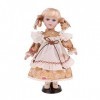 Amagogo Figurines de Fille Victorienne en Porcelaine de 30 Cm avec Support,