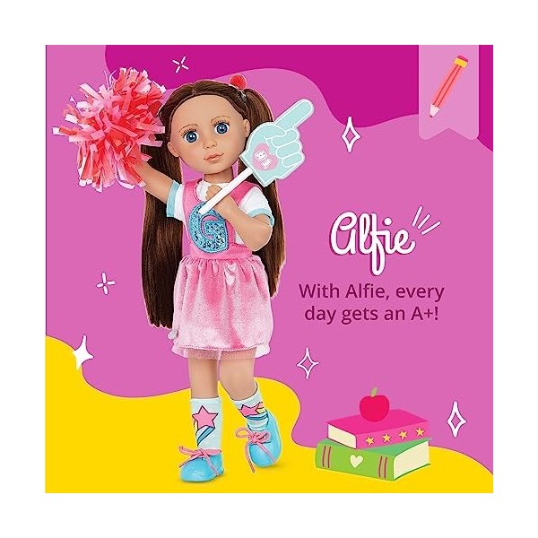 Glitter Girls 14" Doll W/Cheerleading Outfit, Alfie