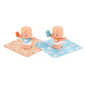 Fisher-Price Little People Snuggle Twin Figures - Bear Twins