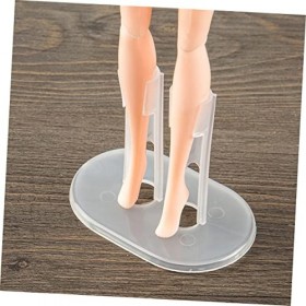 Totority 64 Pcs Debout Support Auxiliaire Poupée Support Rack Poupée Présentoir Clair Poupée Modèle Support en Plastique en P