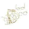 ibasenice 10Pcs Poupée Lunettes Noir Lunettes De Soleil Décor Cadre Poupée Mini Lunettes Poupée Lunettes De Soleil en Vrac Mi