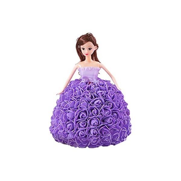 Wukesify Poupée Princesse Saint-Valentin | Poupée Robe Rose pour la Confession la Saint-Valentin | Poupée Bal Costume Princes