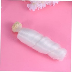 KOMBIUDA 5 Pièces Cheveux De Perruque De Poupée Perruque De Poupée Bjd Cheveux De Poupée Perruques De Poupée Frisée Outil Per