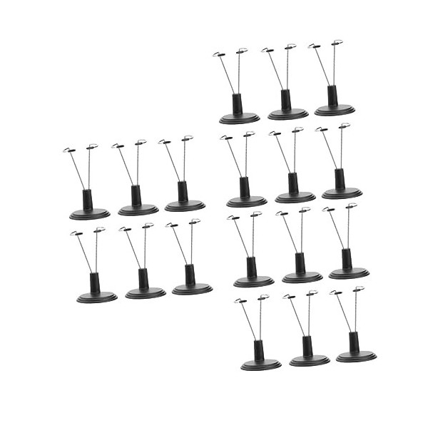 ibasenice 12 Pièces Support De Poupée Vitrine pour Figurines Enfants Mini Jouets Présentoir Rotatif Jouets pour Filles Suppor