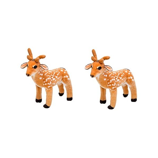 Toyvian 1 Pc Poupée Wapiti Coussin De Animaux Cerf Jouet Poupée De Cerf Sika Jouet Cerf Sika Décorations De Table Nombre Joue