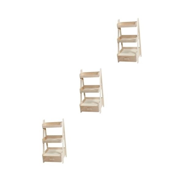 SAFIGLE 2 Pcs Maison De Poupée Support Multifonctionnel Mini Rack De Stockage Mini Maison Parure Mini Maison Bricolage Access