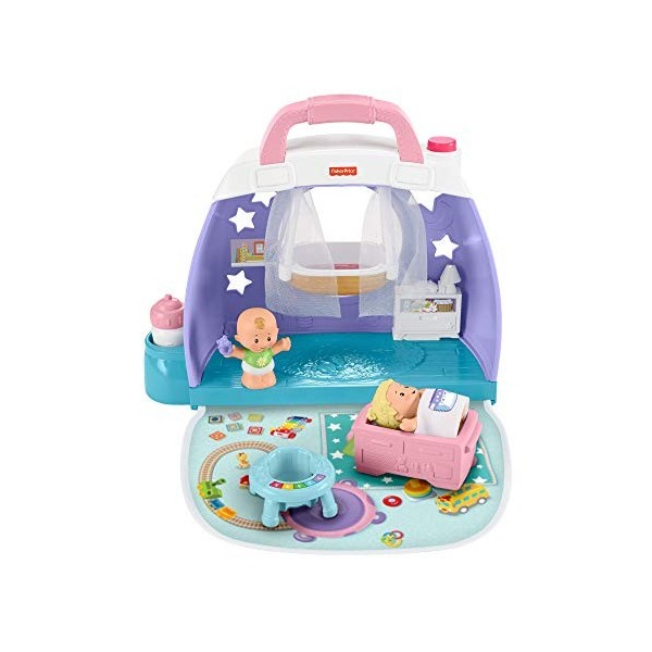 Fisher-Price Little People Coffret La Chambre des Bébés, jouet pour bébé et enfant de 18 mois à 5 ans, GKP70