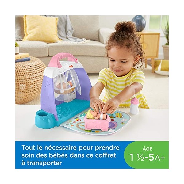 Fisher-Price Little People Coffret La Chambre des Bébés, jouet pour bébé et enfant de 18 mois à 5 ans, GKP70