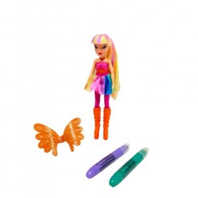 Bizak Winx Mèches Magiques à Vous Pouvez peigner et Faire des mèches Autant de Fois Que Vous Le Souhaitez, 2 craies incluses,