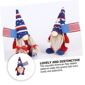 Totority 3 Pièces Poupée sans Visage Poupées De GNOME Suédois Nains De Vacances Fête des Anciens Combattants GNOME Américain 