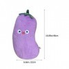 Toyvian Oreiller Adorable Poupée Végétale Faux Animal à Câliner Poupée en Peluche Aubergine Peluches Jouet De Poupée en Peluc