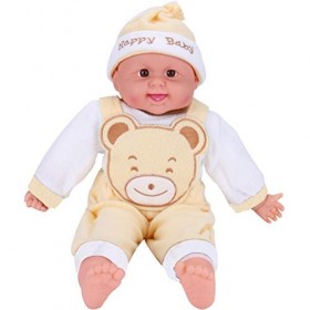 Egujiwa 50 cm Simulation Bébé Poupée Réaliste Nouveau-né Poupée Adorable Bébé Taille Bébé Jouet Doudou A 