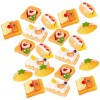 ibasenice 60 Pcs Simulé Manger du Pain Mini Pain De Maison De Poupée Bijoux Charmes Pendentif Jouet De Pain Miniature Mini Gâ