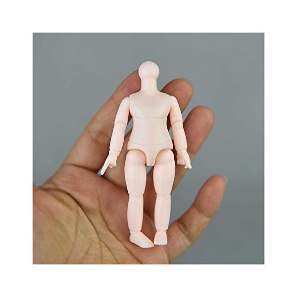 GUISHANLI 9,5 cm OB11 Poupée Poupée articulée DIY Corps Nu Nu Blanc for 1/12 Bjd Doupée Toy Girl Cadeaux Maquillage Style Hob