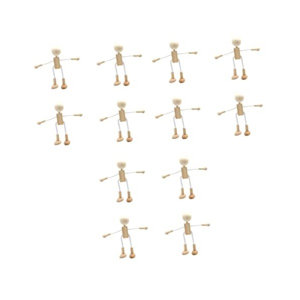 SEWACC Jouets Éducatifs pour Enfants Décor Boisé Artisanat pour Les Enfants Poupée De Chiffon Modèles pour La Couture Poupée 