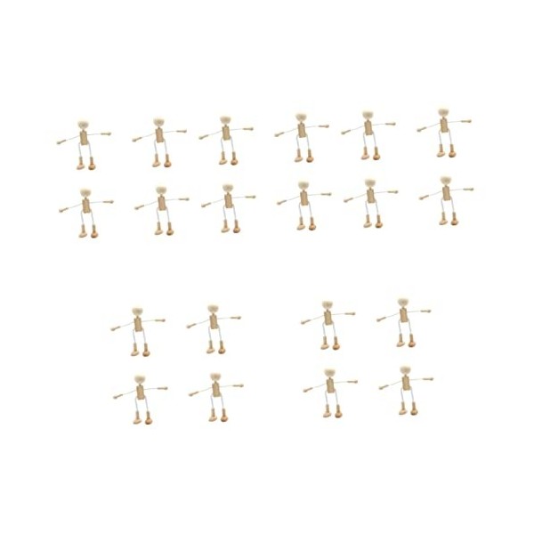 SEWACC Jouets Éducatifs pour Enfants Décor Boisé Artisanat pour Les Enfants Poupée De Chiffon Modèles pour La Couture Poupée 