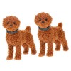 Toyvian 2 Pièces Chiot Simulé Jouet Chiot Parure en Peluche Jouet en Peluche De Dessin Animé Poupée en Peluche Chien Jouet Fi